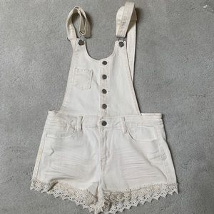 F21 White Overalls